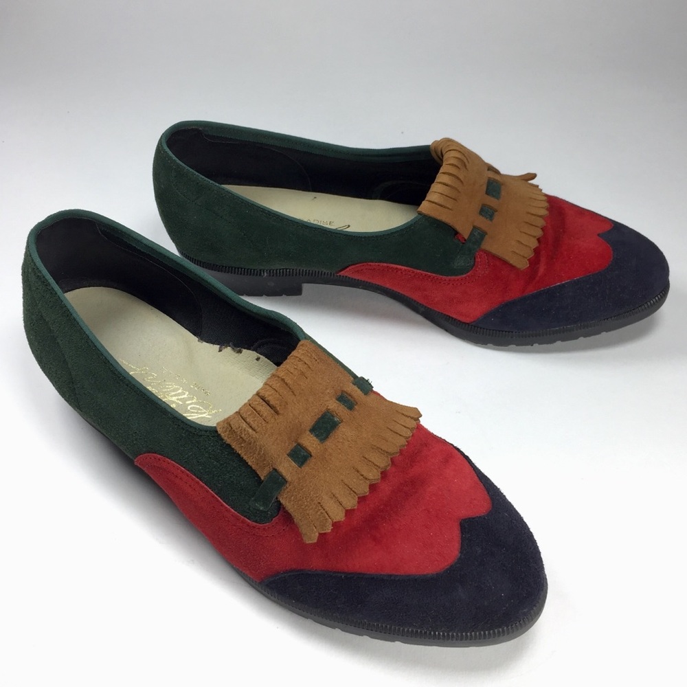 Paradise Kittens Oxford Suede Multicolor Shoe 6.5